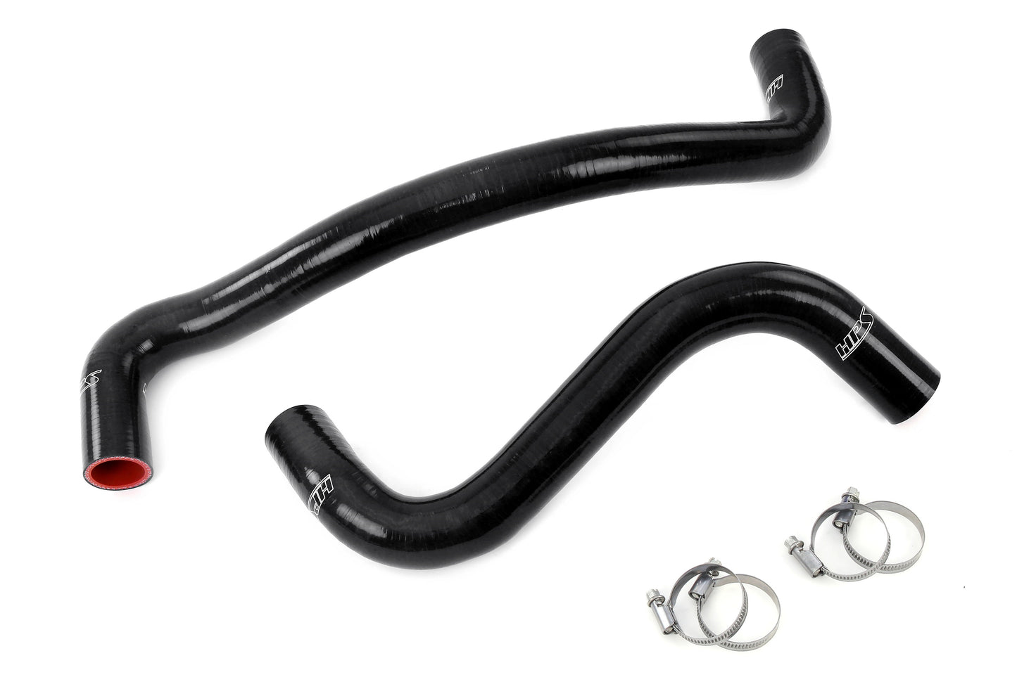 HPS Performance High Temp 3-ply Reinforced Silicone Replaces OEM Rubber Radiator Coolant Hoses 57-2044-BLK