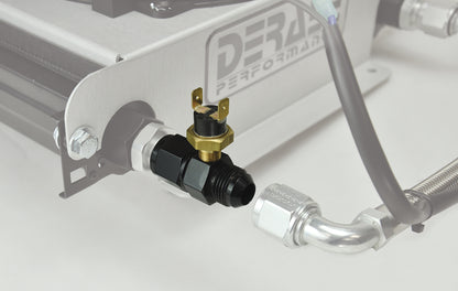 Derale Premium In-Line Fan Control Thermostat 190 Degree, -8AN x -8AN 35026