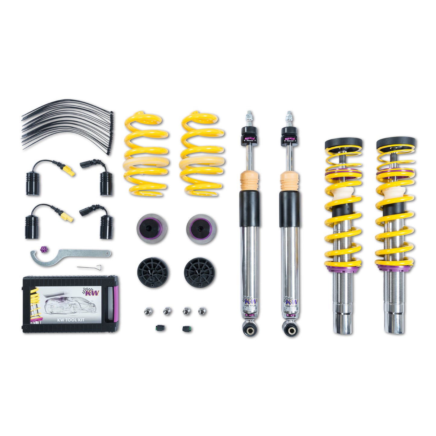 KW Suspensions 352100CJ KW V3 Coilover Kit Bundle - Audi RS5 (B9): with DRC