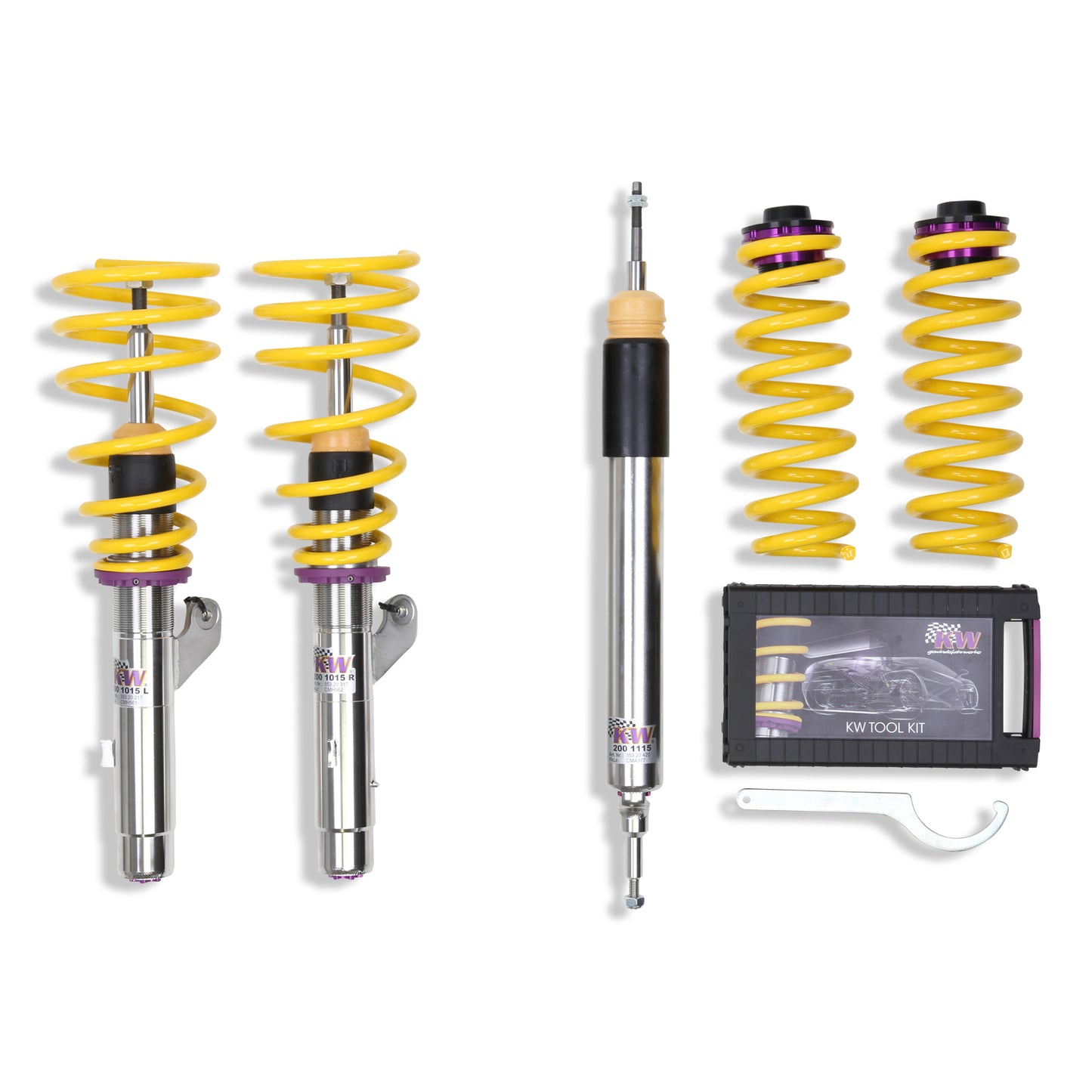 KW Suspensions 35220032 KW V3 Coilover Kit - BMW 3series E90/E92 2WD