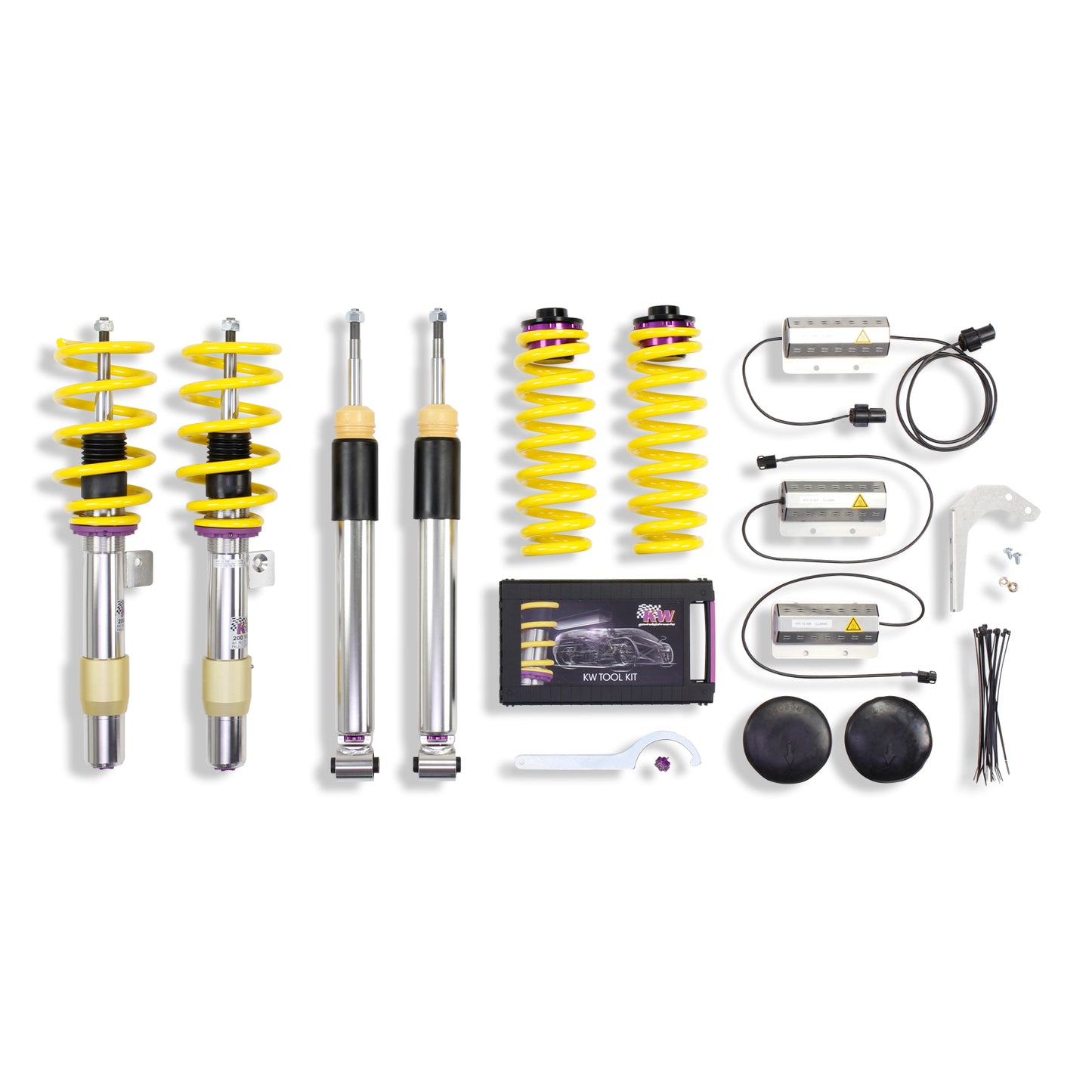 KW Suspensions 35220083 KW V3 Coilover Kit Bundle - BMW M3 (E90/E92) equipped with EDC (Electronic Damper Control)