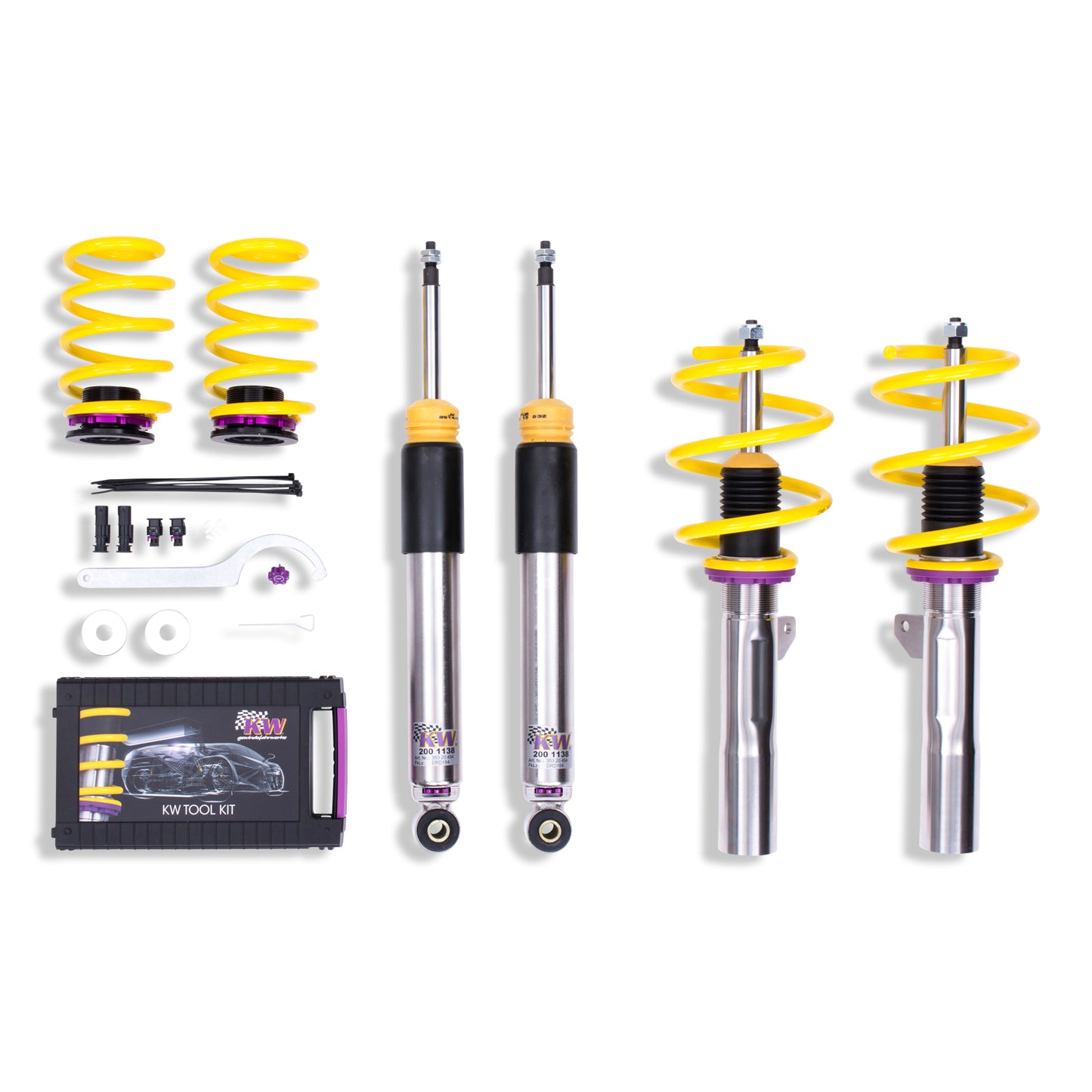 KW Suspensions 352200AH KW V3 Coilover Kit - Mini Cooper (F56) Hardtop with Dynamic Damper Control (includes EDC cancellation kit)