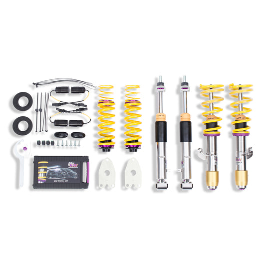 KW Suspensions 352200AP KW V3 Coilover Kit Bundle - BMW M3 (F80) with Adaptive M Suspension (includes EDC Cancellation)