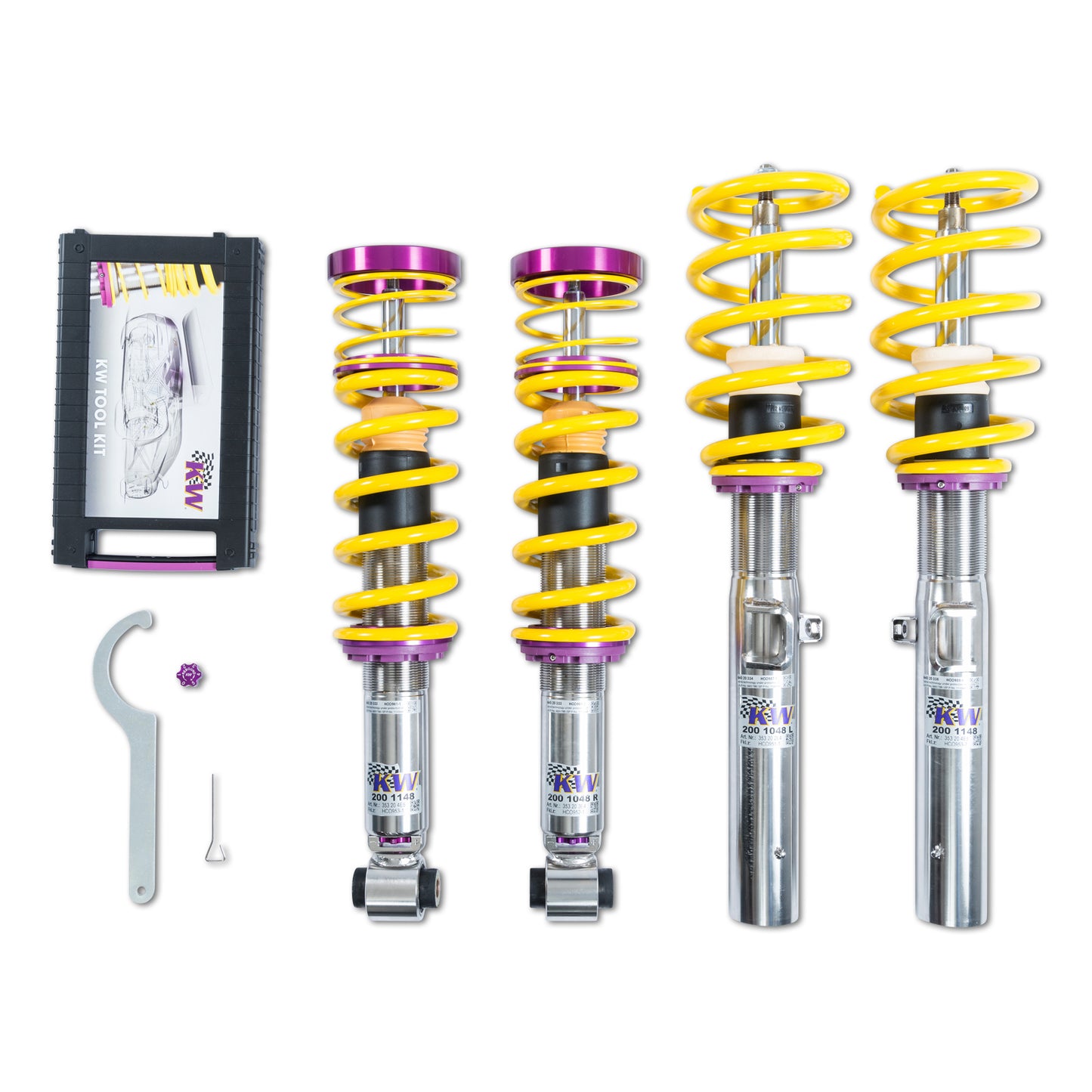 KW Suspensions 352200CF KW V3 Coilover Kit - BMW X3 (G01); X4 (G02); AWD w/o EDC