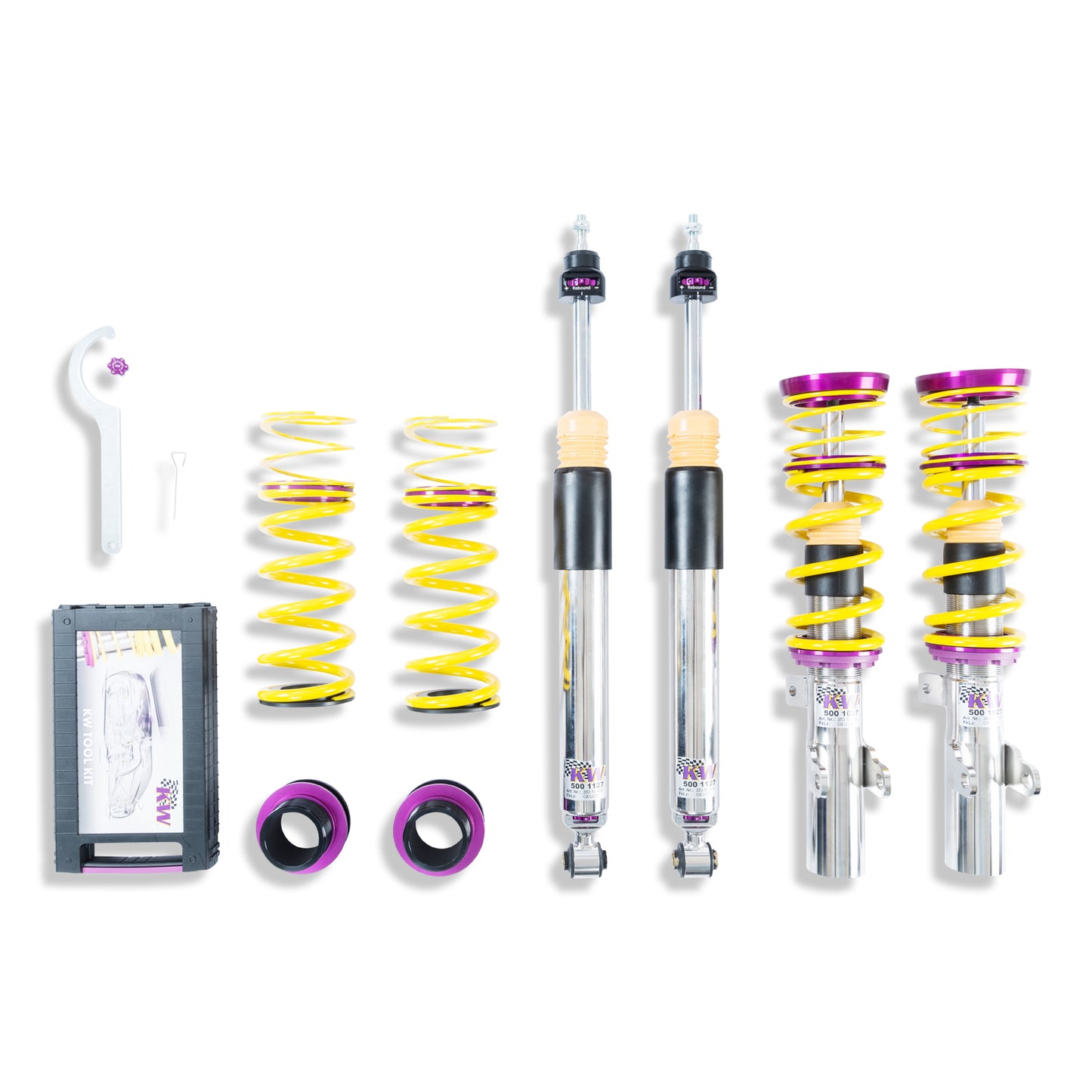 KW Suspensions 35250036 KW V3 Coilover Kit Bundle - Honda Civic Type-R (FK8)