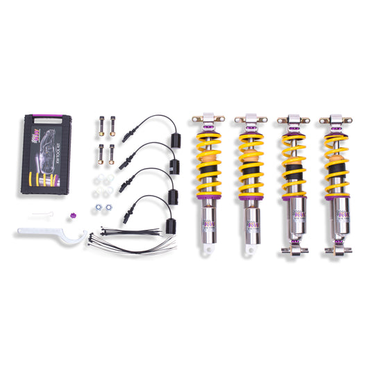 KW Suspensions 35261025 KW V3 Coilover Kit Bundle - Chevrolet Corvette (C7) ; with electronic shock control
