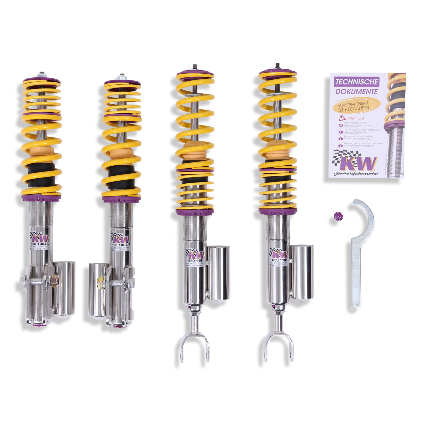 KW Suspensions 35265006 KW V3 Coilover Kit - Mitsubishi Lancer (CT9A) EVO 7 EVO 8 EVO 9