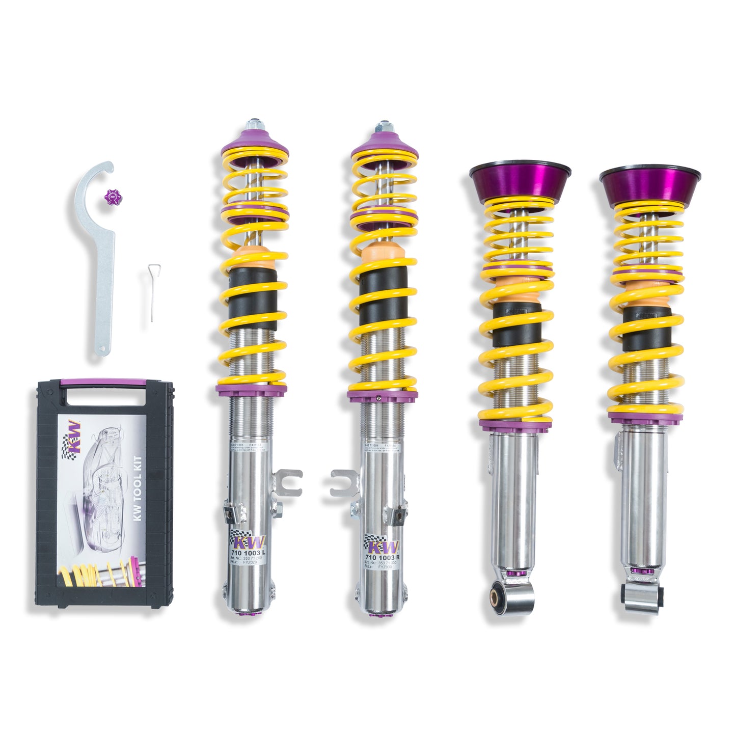 KW Suspensions 35271004 KW V3 Coilover Kit - Porsche 911 (993) Carrera 2 incl. Convertible + Targa