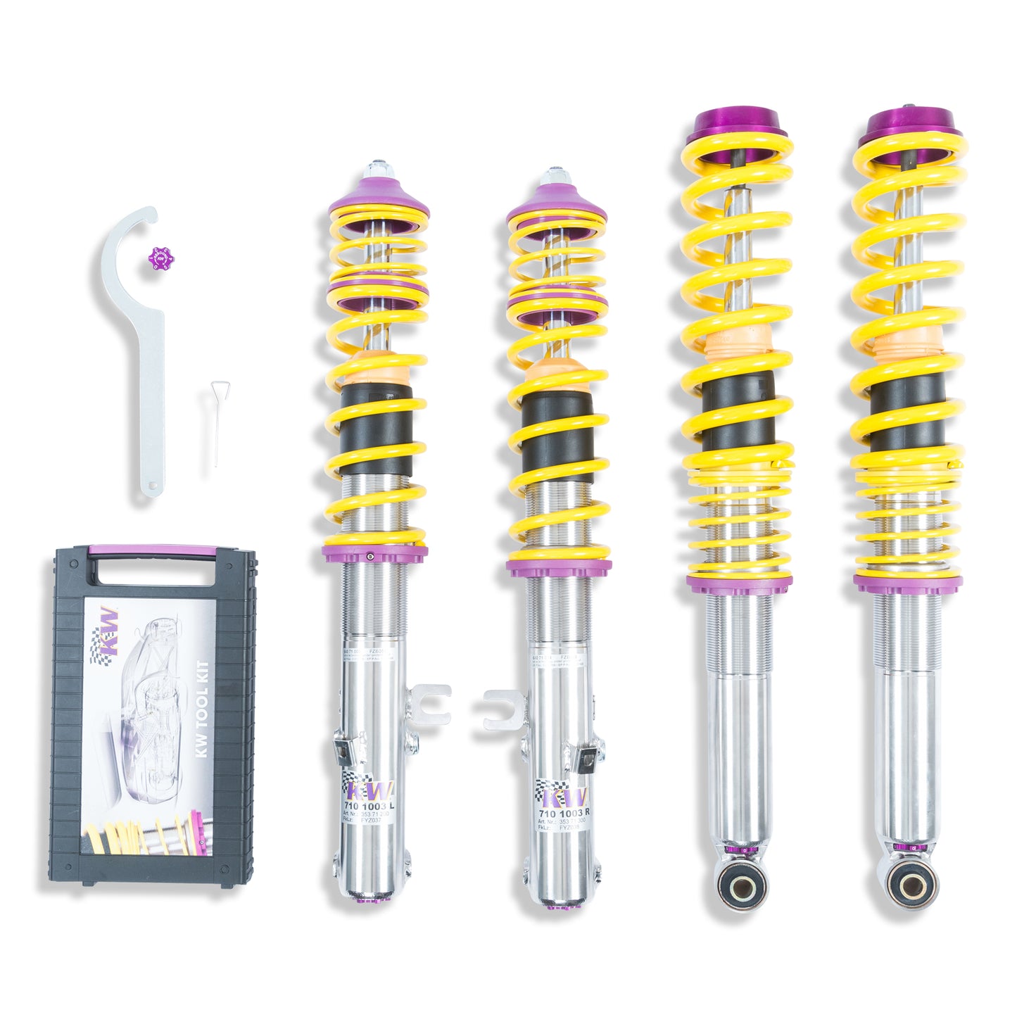 KW Suspensions 35271011 KW V3 Coilover Kit - Porsche 911 (964) Carrera 2; incl. Convertible + Targa