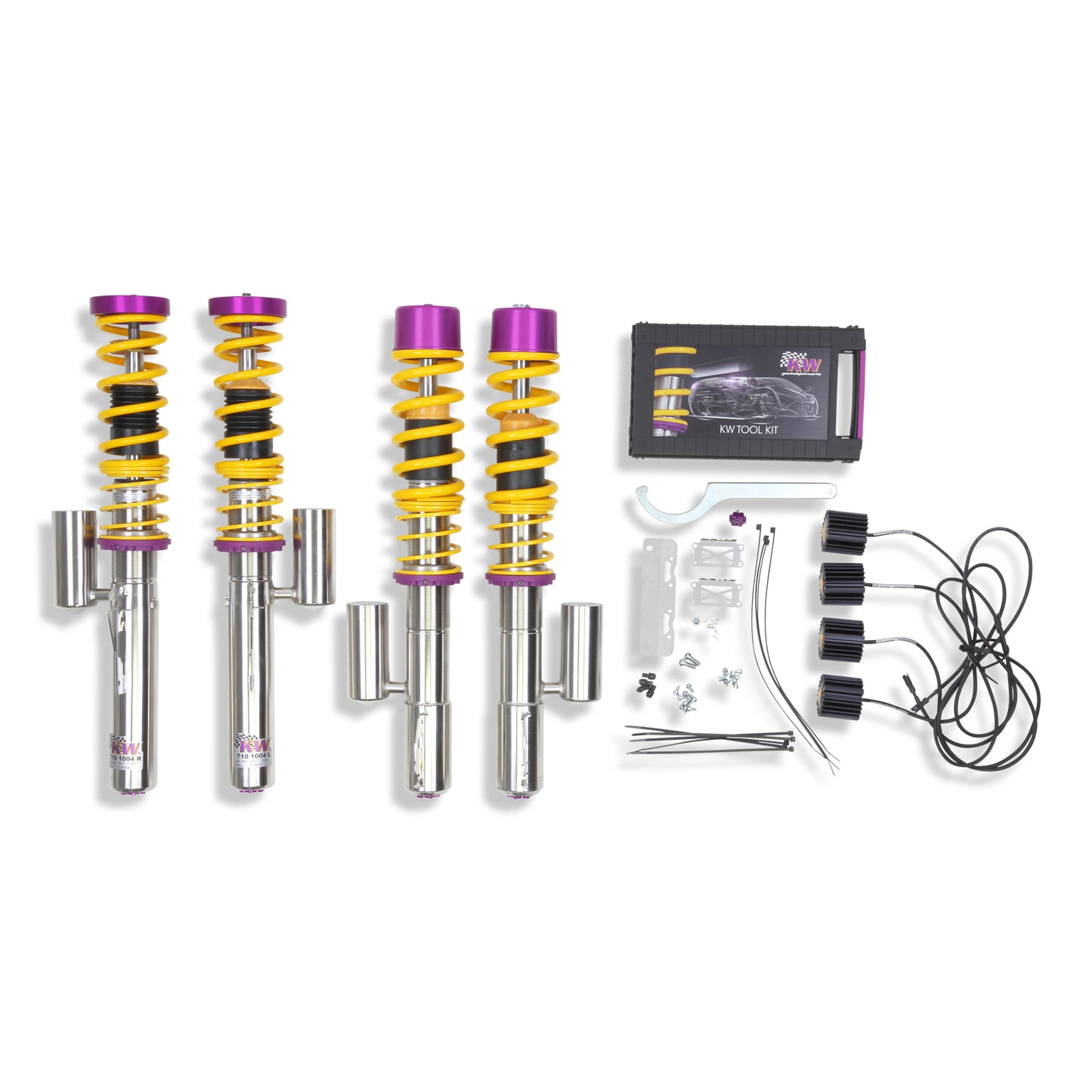 KW Suspensions 35271032 KW V3 Coilover Kit Bundle - Porsche Cayman (987) incl. Cayman S with PASM