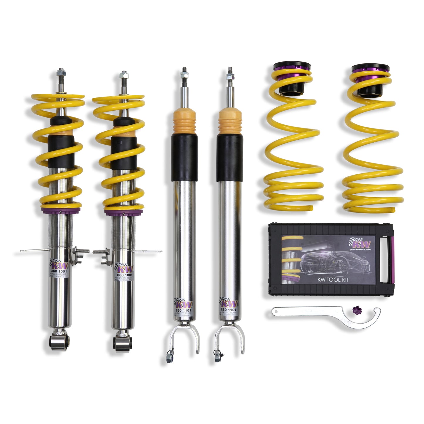 KW Suspensions 35285007 KW V3 Coilover Kit - Infinity G37 2WD