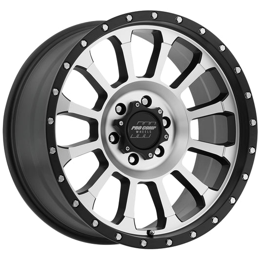 Pro Comp Wheels Rockwell Machined 20X9 6x5.5 4.5BS Offset -12mm Cap P/N 503434200 3534-2983