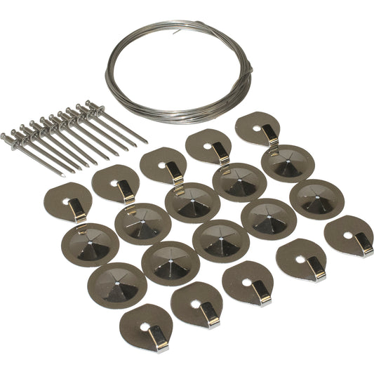Heatshield Products Lacing anchor kit, Stainless steel components, Pop-rivet gun needed 354012