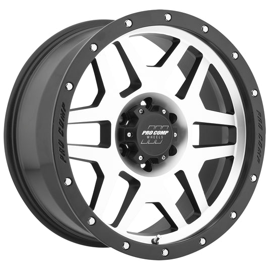 Pro Comp Wheels Phaser Machined 17X9 6x5.5 4.75BS Offset -6mm Cap P/N 5041635000 3541-7983
