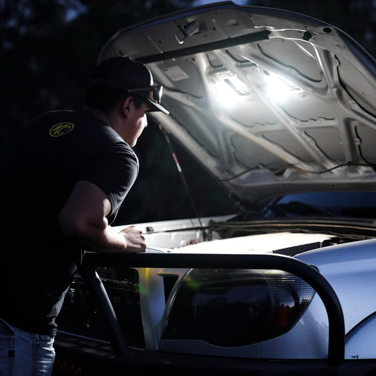 KC HiLiTES Cyclone LED - 2-Light Universal Under Hood Lighting System - 5W Flood Beam 355