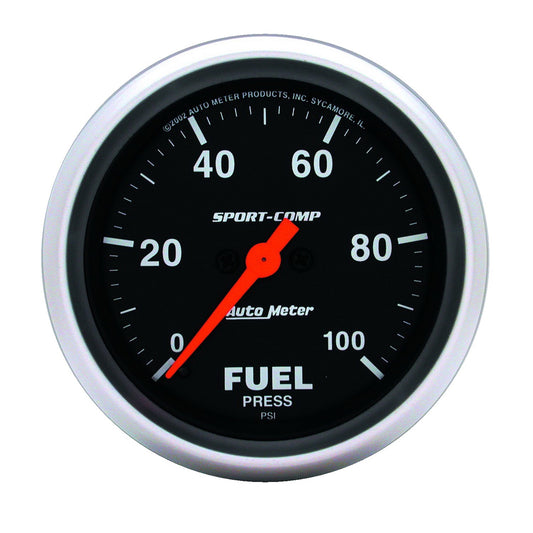 AutoMeter 2-5/8 in. FUEL PRESSURE 0-100 PSI SPORT-COMP 3563
