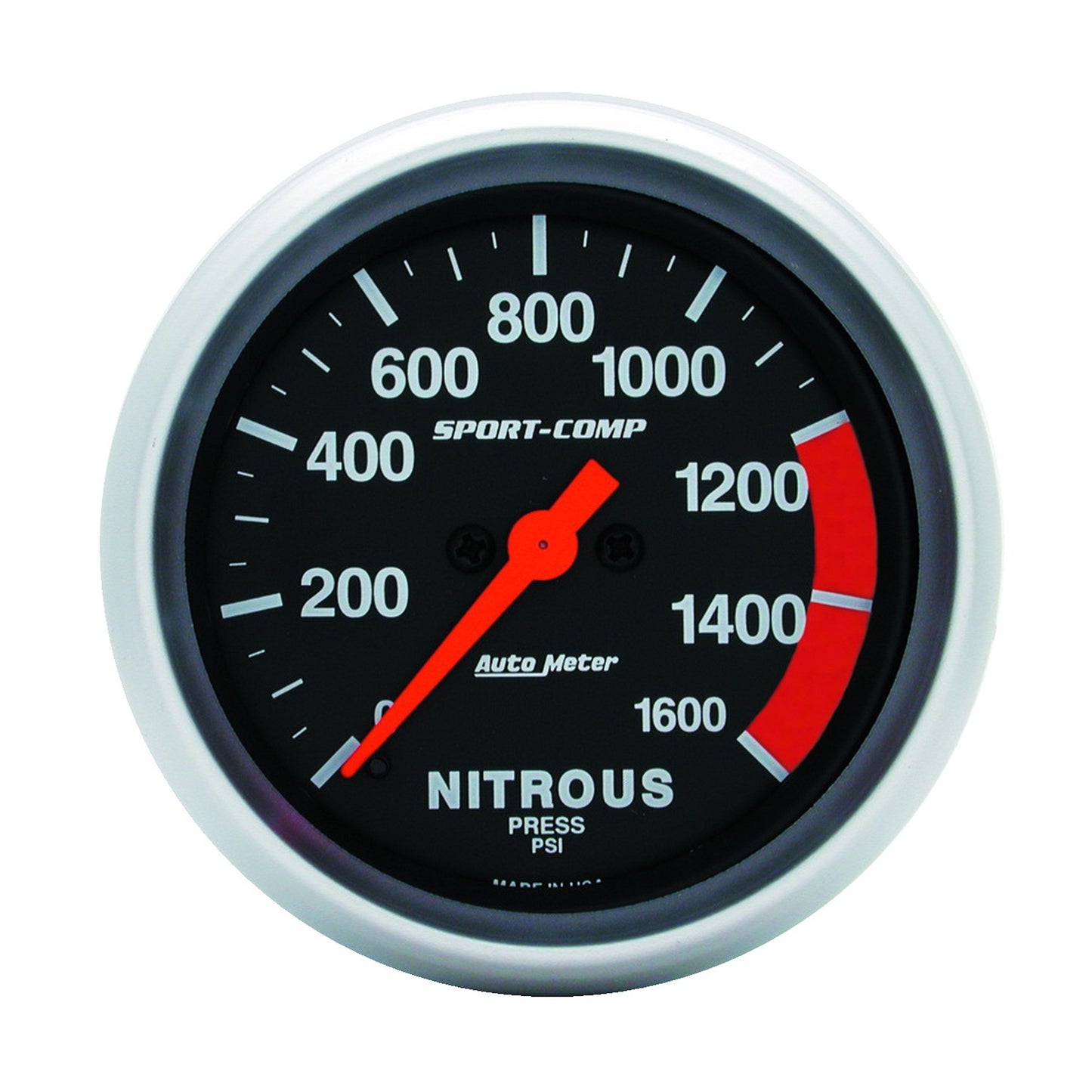 AutoMeter 2-5/8 in. NITROUS PRESSURE 0-1600 PSI SPORT-COMP 3574
