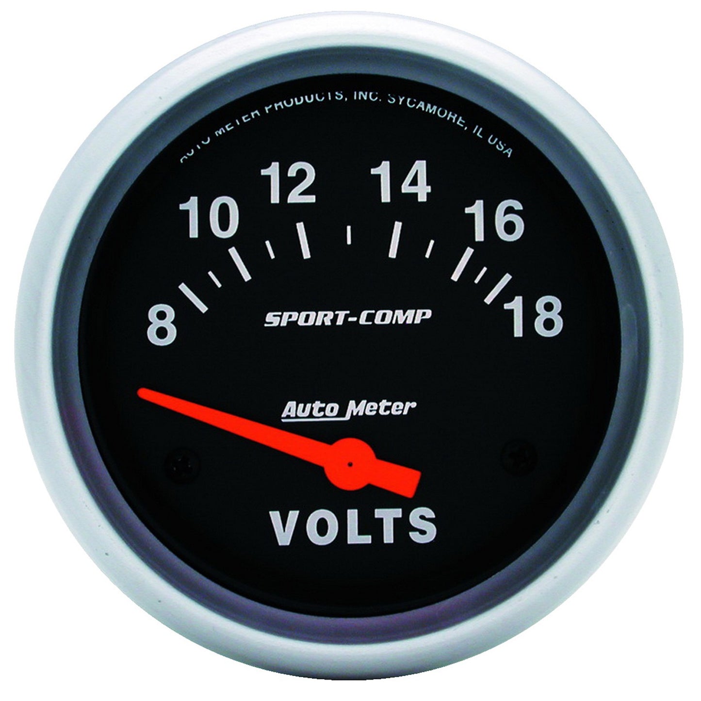 AutoMeter 2-5/8 in. VOLTMETER 8-18V SPORT-COMP 3592