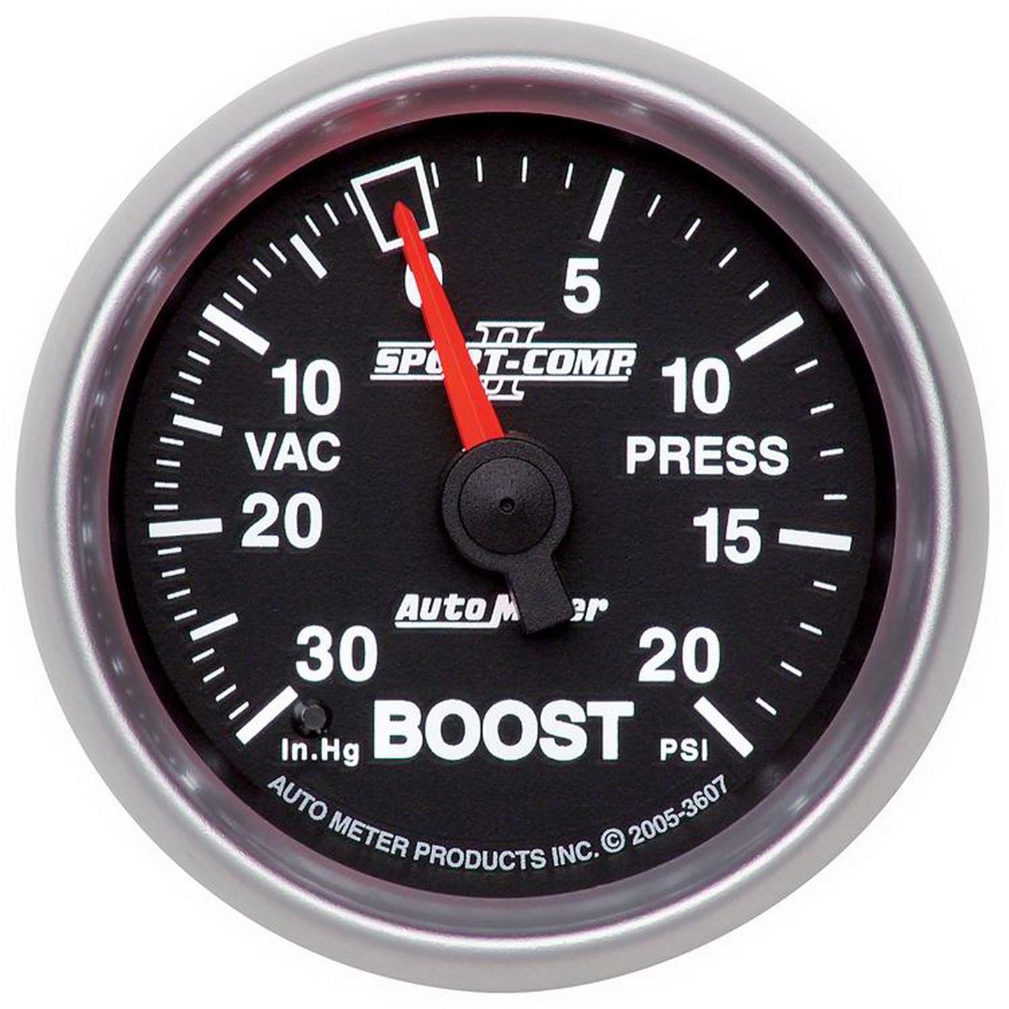 AutoMeter 2-1/16 in. BOOST/VACUUM 30 IN HG/20 PSI SPORT-COMP II 3607