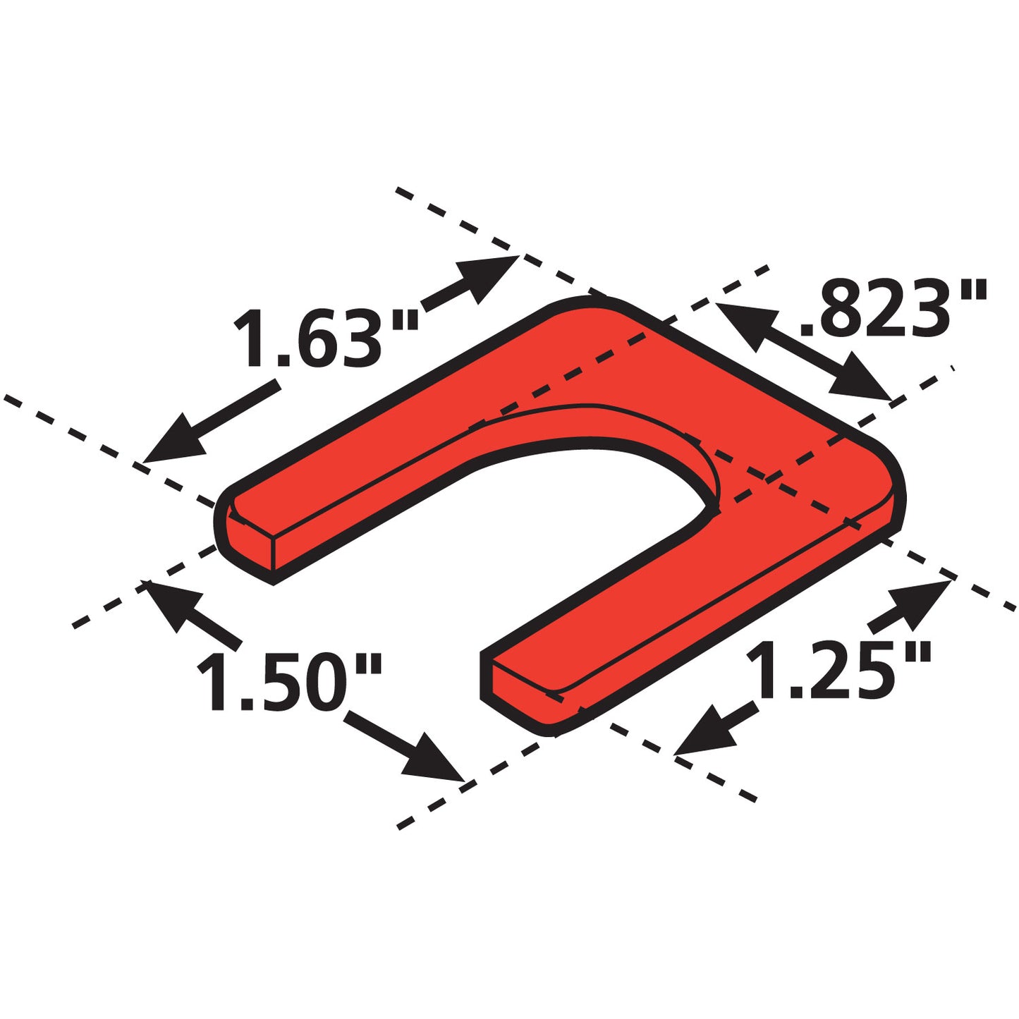 PREVOST CASTER SHIMS 1/8" (6)