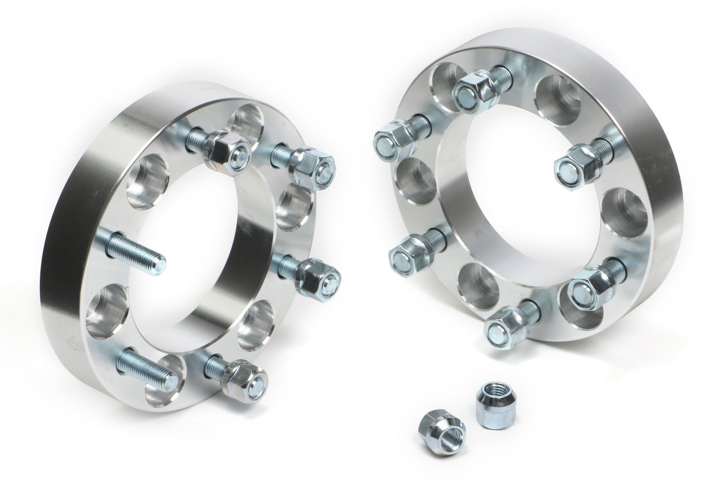 Trans-Dapt Performance Billet Wheel Spacers; 6 Lug On 5.5 In. Bolt Pattern Diameter; 12Mm X 1.5 Studs; 1 1/4 In. Thick 3626