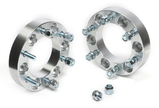 Trans-Dapt Performance Billet Wheel Spacers; 6 Lug On 5.5 In. Bolt Pattern Diameter; 12Mm X 1.5 Studs; 1 1/4 In. Thick 3626