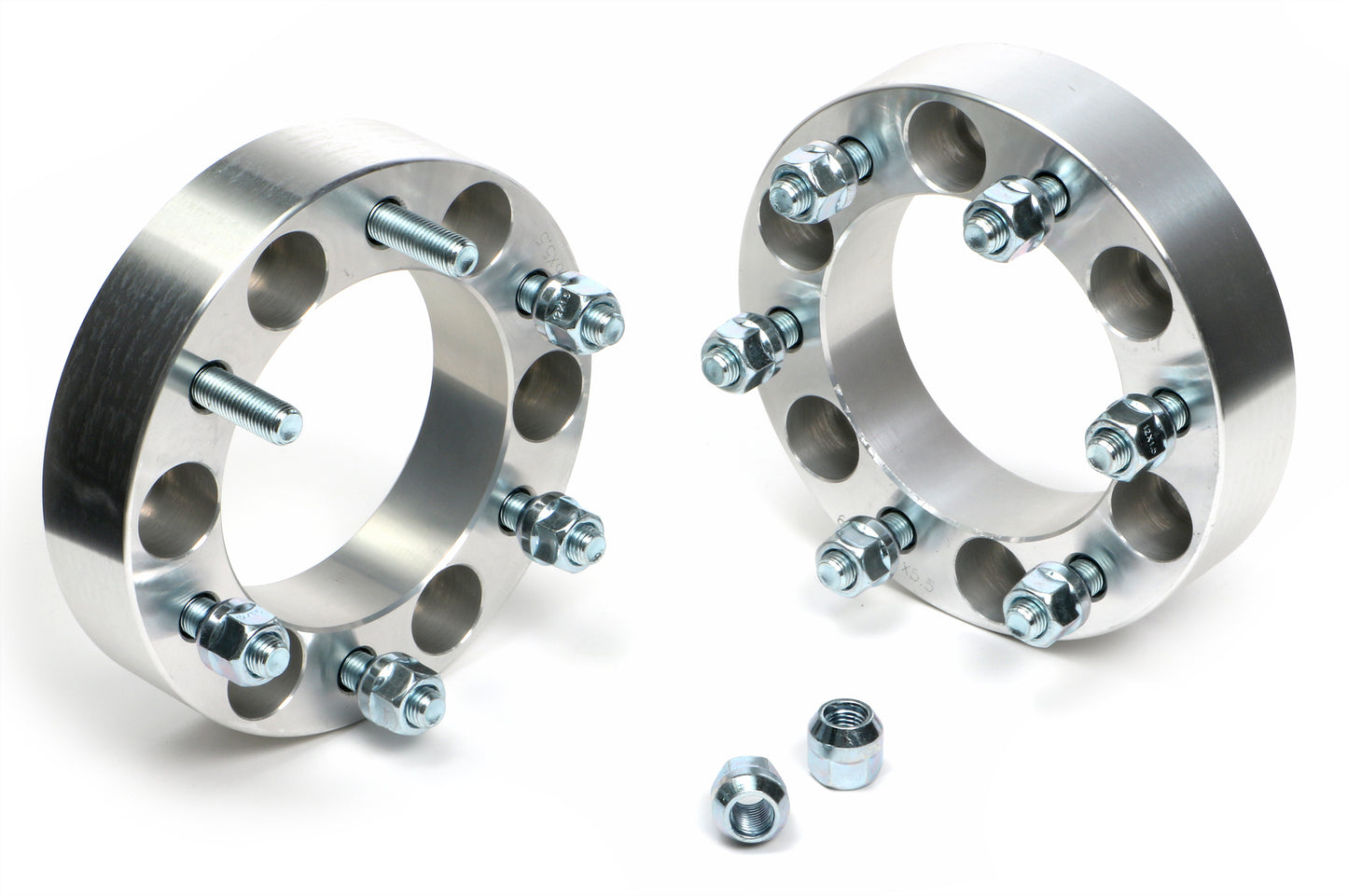 Trans-Dapt Performance Billet Wheel Spacers; 6 Lug On 5.5 In. Bolt Pattern Diameter; 12Mm X 1.5 Studs; 1 1/2 In. Thick 3627