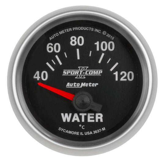 AutoMeter 2-1/16 in. WATER TEMP 40-120 C SPORT-COMP II 3637-M