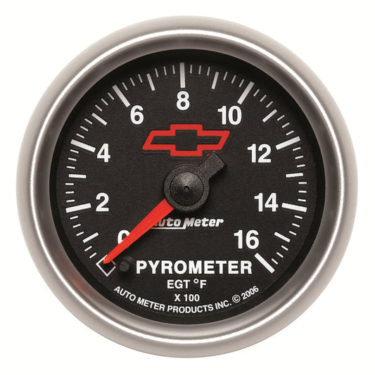 AutoMeter 2-1/16 in. PYROMETER 0-1600 Fahrenheit GM BLACK 3644-00406
