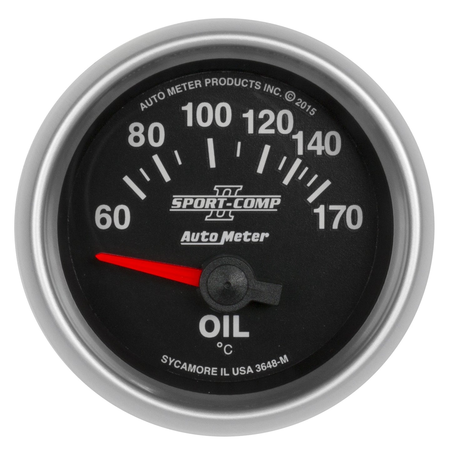 AutoMeter 2-1/16 in. OIL TEMP 60-170 C SPORT COMP II 3648-M