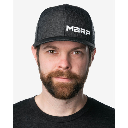 MBRP Exhaust Cap Snapback Dark Grey White Stitch A7028