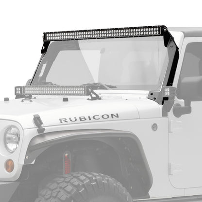 KC HiLiTES 50 in C-Series C50 LED - Light Bar System - 300W Combo Spot / Spread Beam - for 07-18 Jeep JK 366