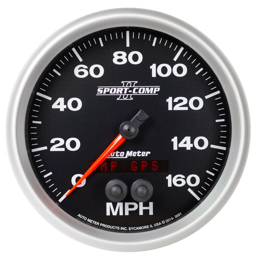 AutoMeter 5 in. GPS SPEEDOMETER 0-160 MPH SPORT-COMP II 3681