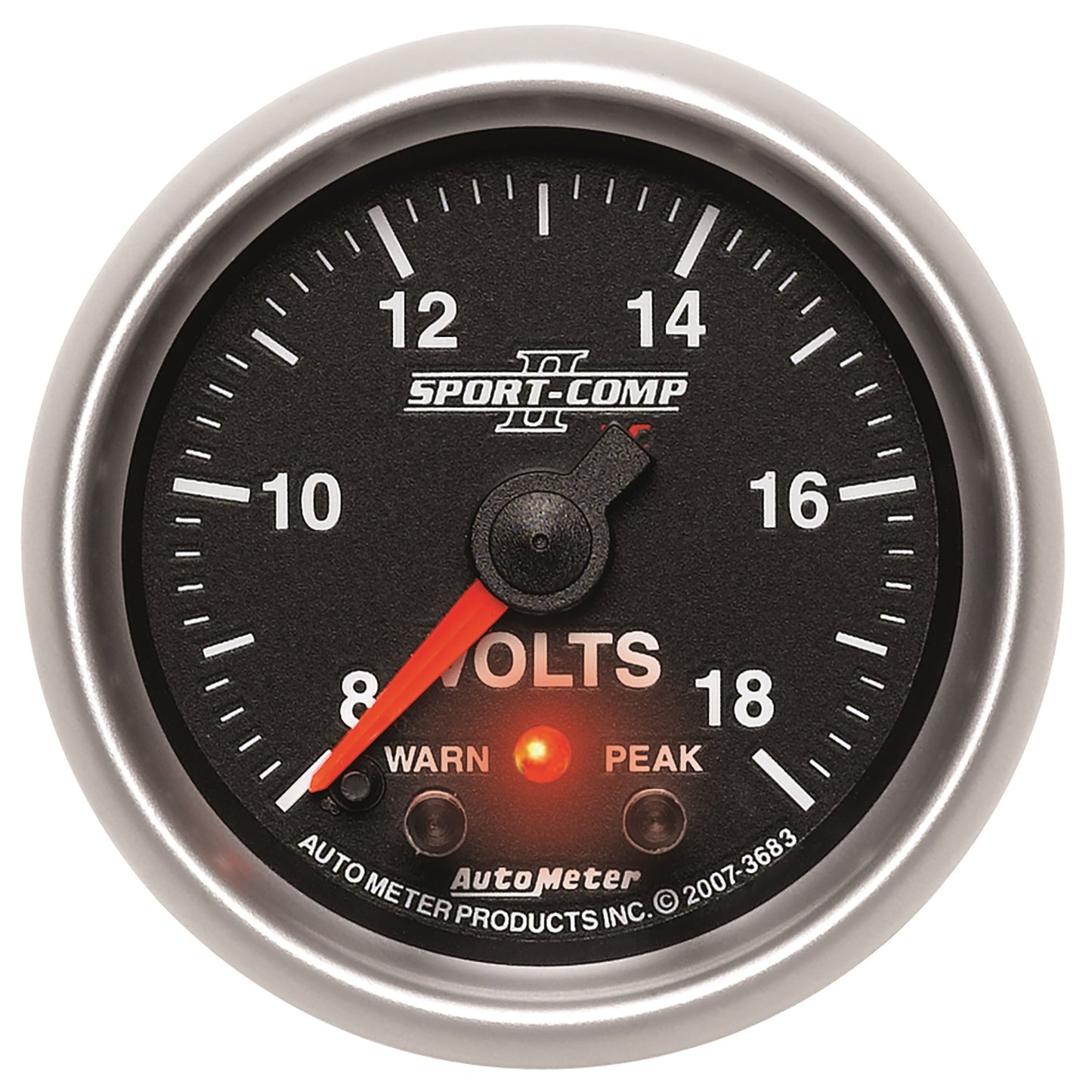 AutoMeter 2-1/16 in. VOLTMETER 8-18V SPORT-COMP II 3683