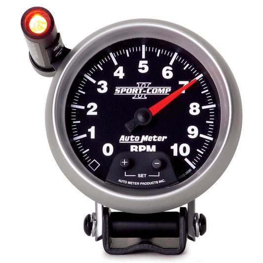AutoMeter 3-3/4 in. PEDESTAL TACHOMETER 0-10000 RPM SPORT-COMP II 3690