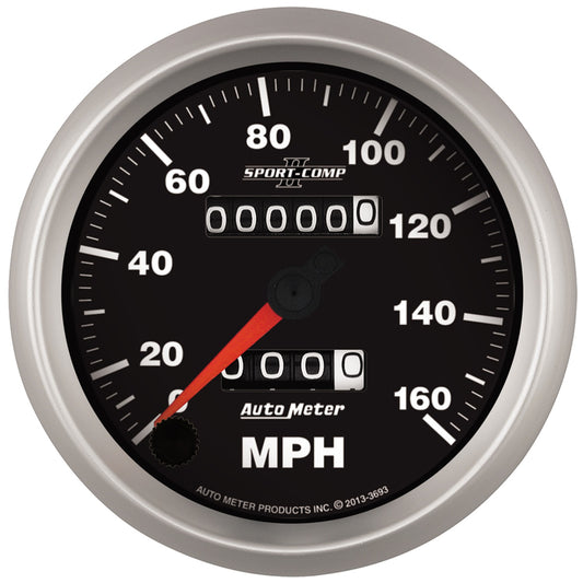 AutoMeter 3-3/8 in. SPEEDOMETER 0-160 MPH SPORT-COMP II 3693
