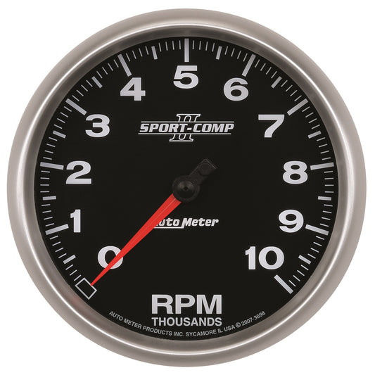 AutoMeter 5 in. IN-DASH TACHOMETER 0-10000 RPM SPORT-COMP II 3698