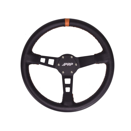 PRP-G114-Deep Dish Leather Steering Wheel