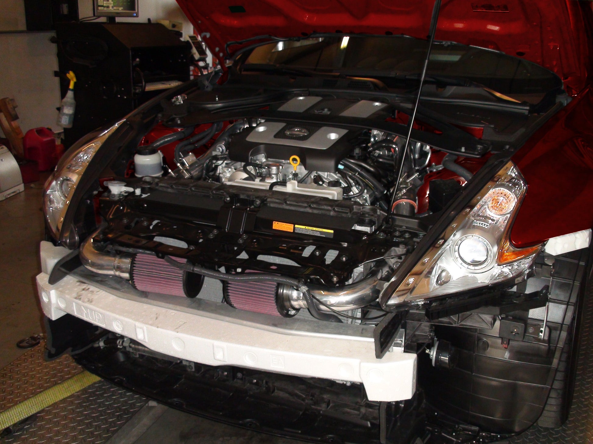 2009-2020 Nissan 370Z Air Intake - (Gen 3) Dual Hi Flow Ultra Long Tube [Z34] - Oil Filter - 402852