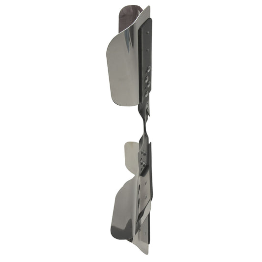 Derale 19" Heavy Duty Stainless Steel Standard Rotation Flex Fan, Black Hub 17019