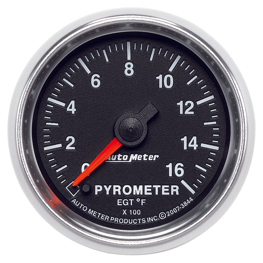 AutoMeter 2-1/16 in. PYROMETER 0-1600 Fahrenheit GS 3844