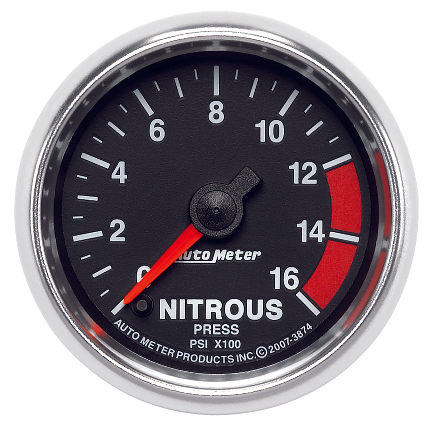 AutoMeter 2-1/16 in. NITROUS PRESSURE 0-1600 PSI GS 3874