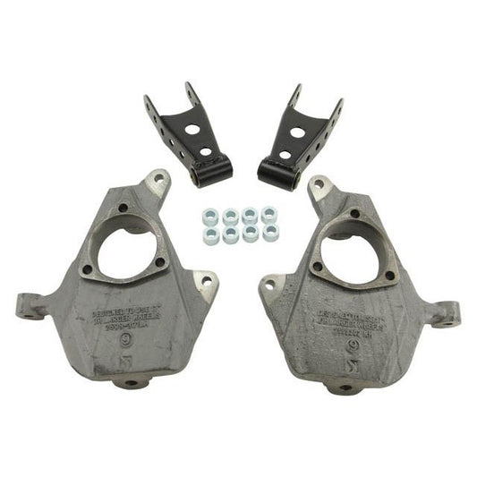 BELLTECH 984 LOWERING KITS Front And Rear Complete Kit W/O Shocks 2014-2015 Chevrolet Silverado/Sierra (All Cabs) 2wd 2 in. F/2 in. or 3 in. R Drop W/O Shocks