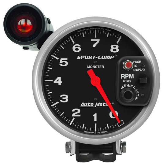 AutoMeter 5 in. PEDESTAL TACHOMETER 0-8000 RPM SPORT-COMP 3905