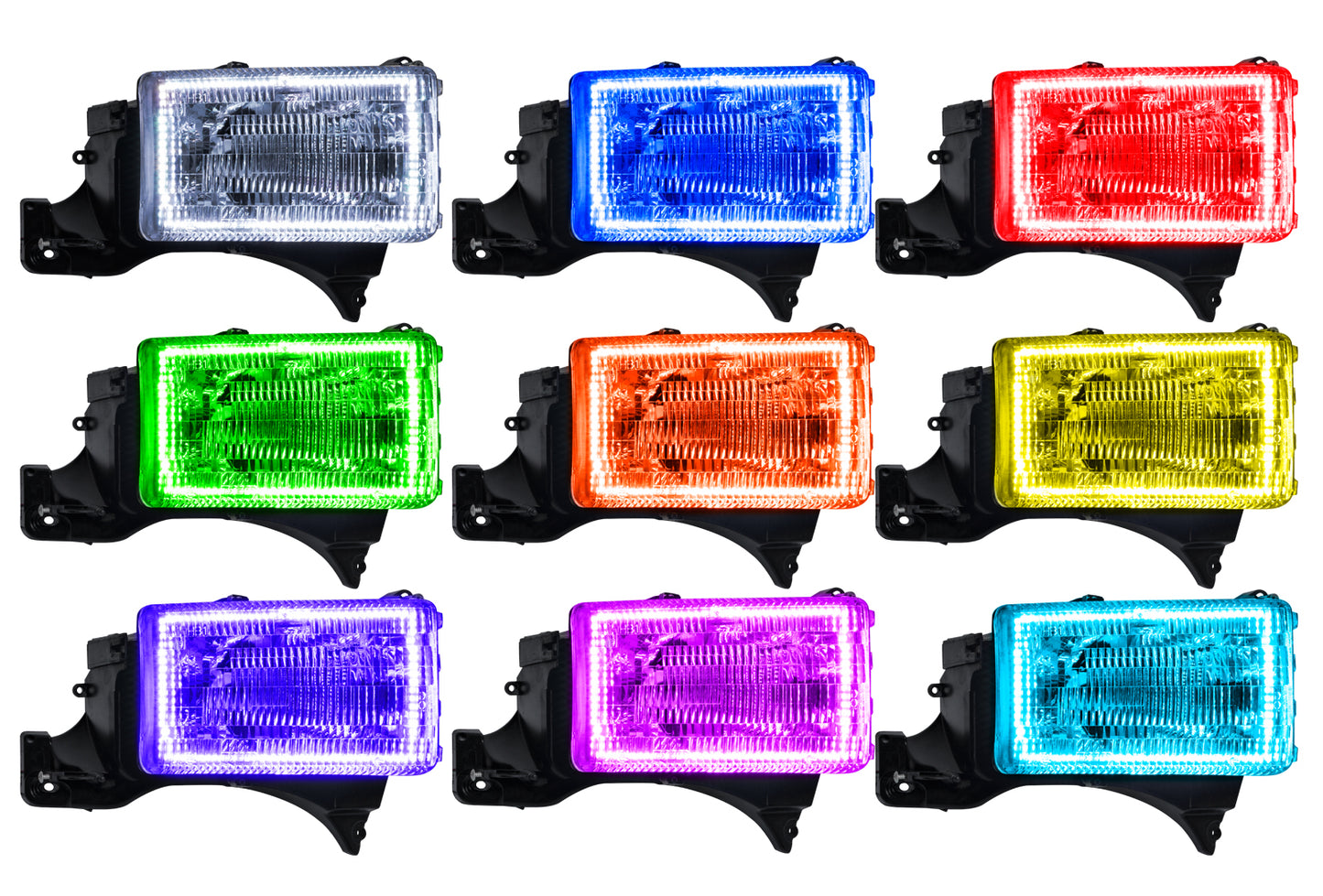 Oracle Lighting 3956-330 - Dodge Ram 1994-2001 ORACLE ColorSHIFT Halo Kit