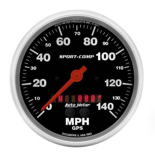 AutoMeter 5 in. GPS SPEEDOMETER 0-140 MPH SPORT-COMP 3983