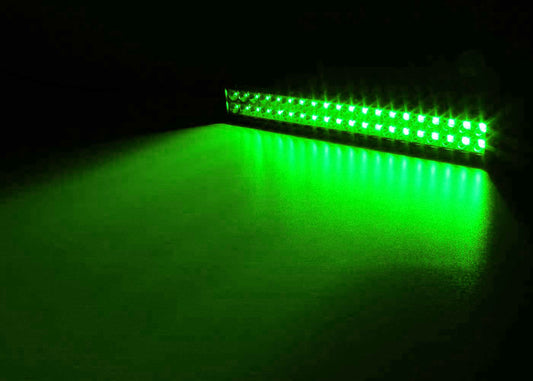 Quake LED - QUDG398 - 22 Inch LED Light Bar Dual Row 120 Watt Combo White/Green Magma Series