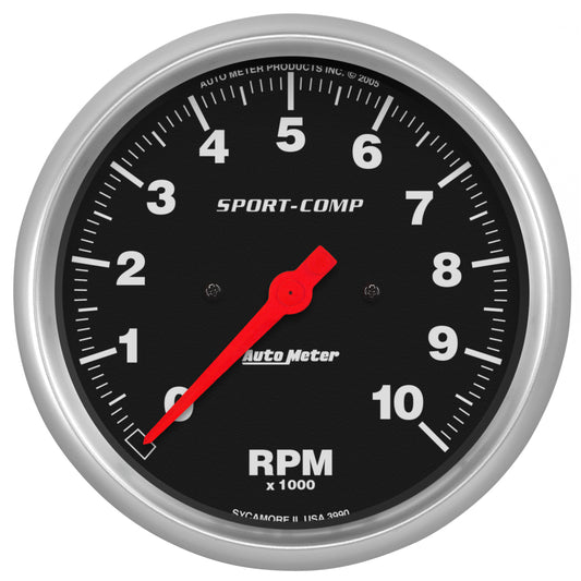 AutoMeter 5 in. IN-DASH TACHOMETER 0-10000 RPM SPORT-COMP 3990