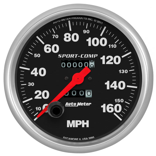AutoMeter 5 in. SPEEDOMETER 0-160 MPH SPORT-COMP 3995