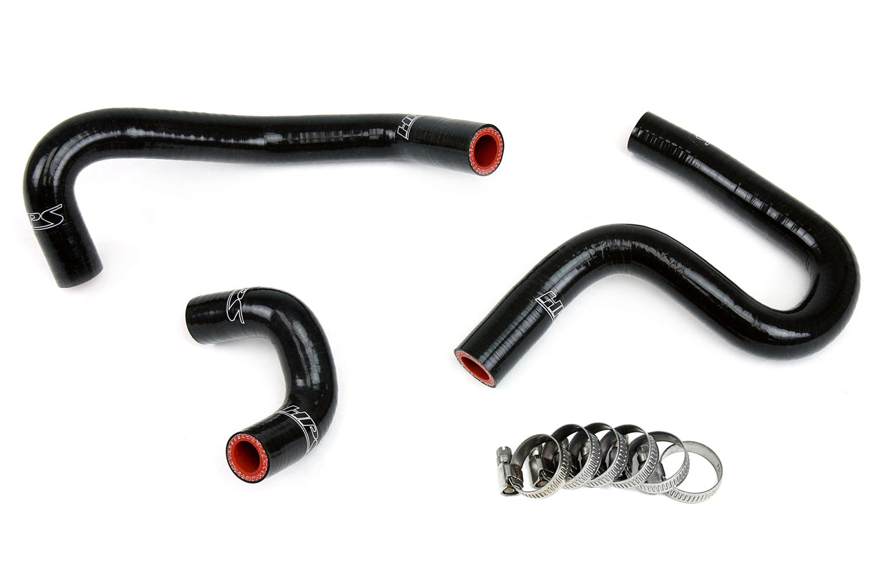 HPS Performance 3-ply Reinforced Silicone Replaces Rubber Heater Coolant Hoses 57-1763-BLK